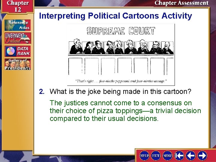 Interpreting Political Cartoons Activity 2. What is the joke being made in this cartoon?