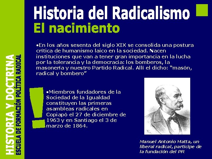  • En los años sesenta del siglo XIX se consolida una postura crítica