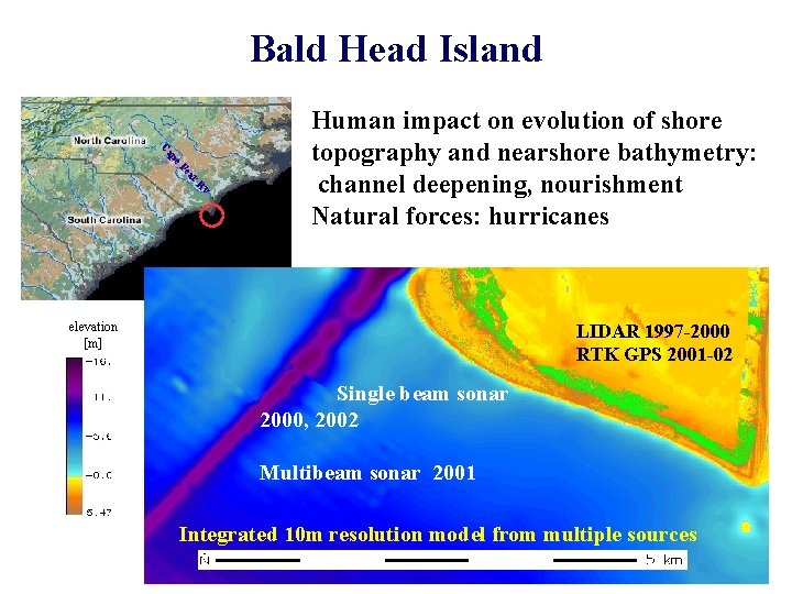 Bald Head Island v r. R ea e. F ap C Human impact on