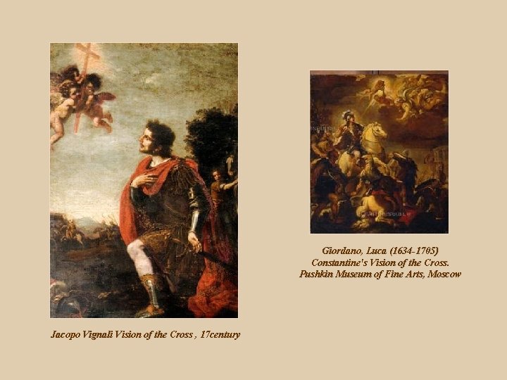 Giordano, Luca (1634 -1705) Constantine's Vision of the Cross. Pushkin Museum of Fine Arts,
