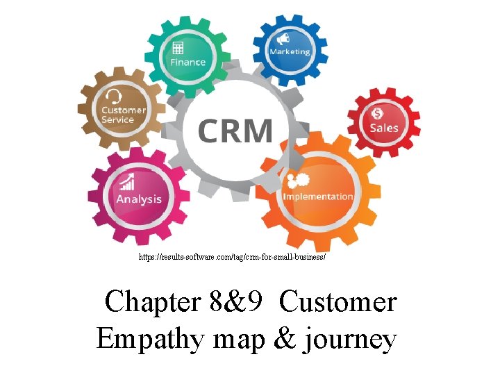 https: //results-software. com/tag/crm-for-small-business/ Chapter 8&9 Customer Empathy map & journey 