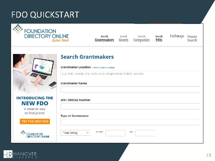 FDO QUICKSTART 15 