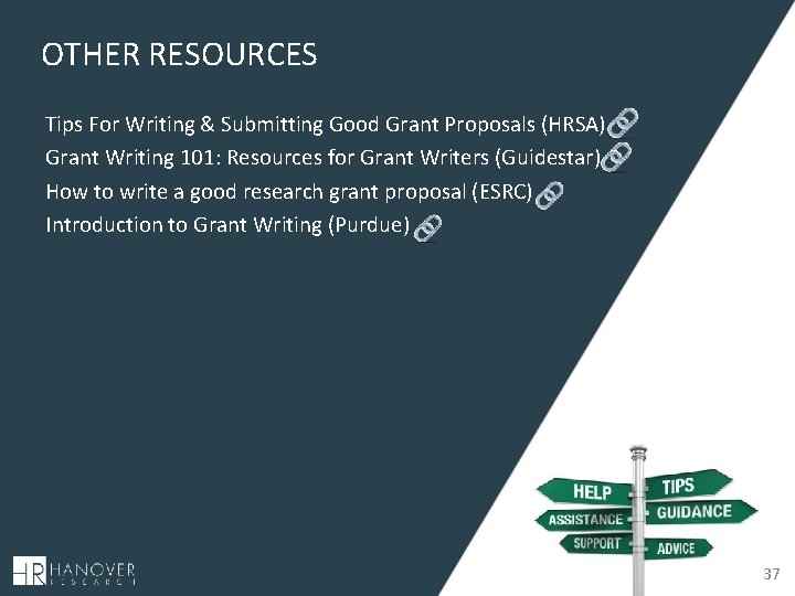 OTHER RESOURCES Tips For Writing & Submitting Good Grant Proposals (HRSA) Grant Writing 101: OTHER RESOURCES Tips For Writing & Submitting Good Grant Proposals (HRSA) Grant Writing 101: