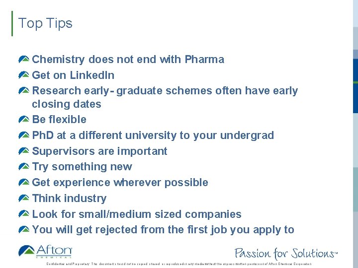 Top Tips Chemistry does not end with Pharma Get on Linked. In Research early-