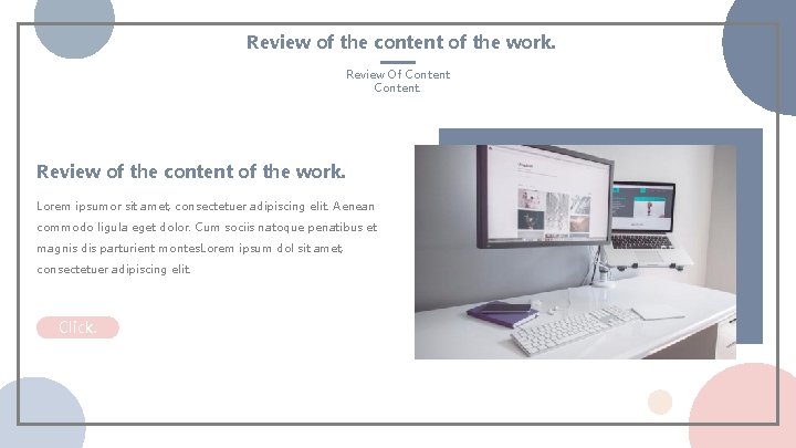 Review of the content of the work. Review Of Content. Review of the content