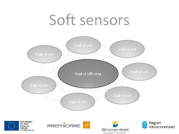 Soft sensors Vad vi vet Vad vi vill veta Vad vi vet Vad vi