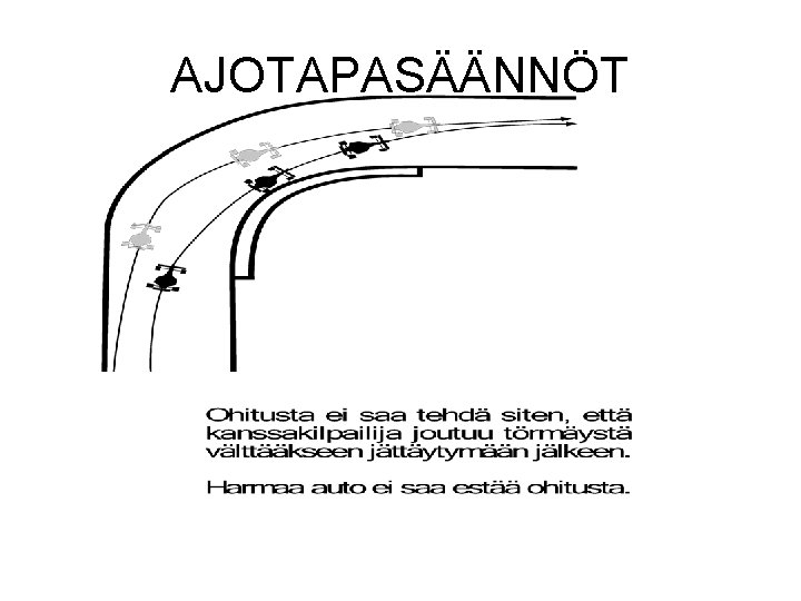 AJOTAPASÄÄNNÖT 