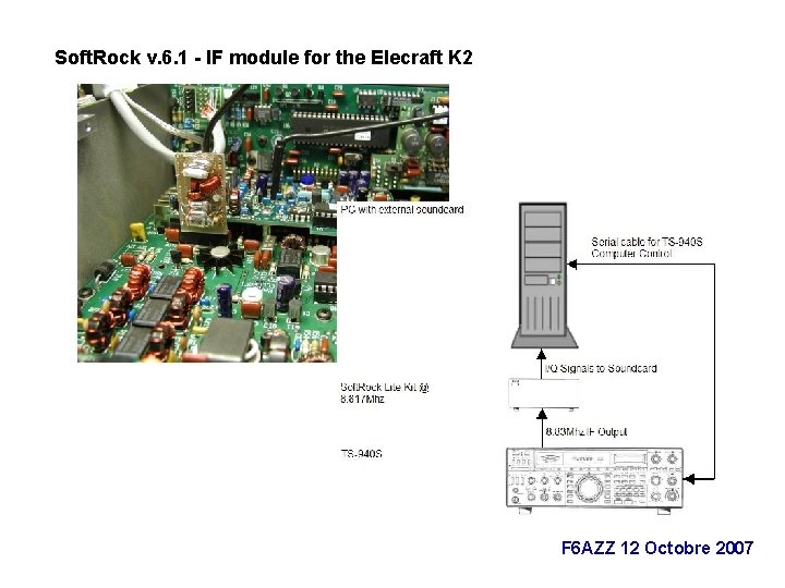 Soft. Rock v. 6. 1 - IF module for the Elecraft K 2 F