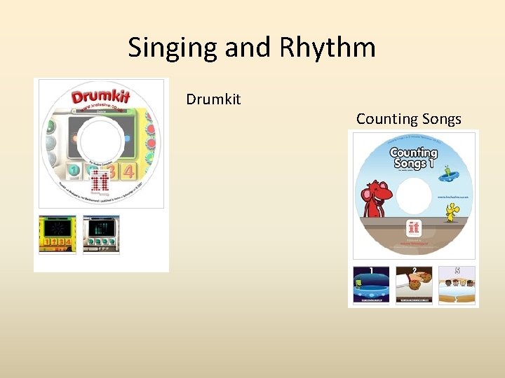 Singing and Rhythm Drumkit Counting Songs 