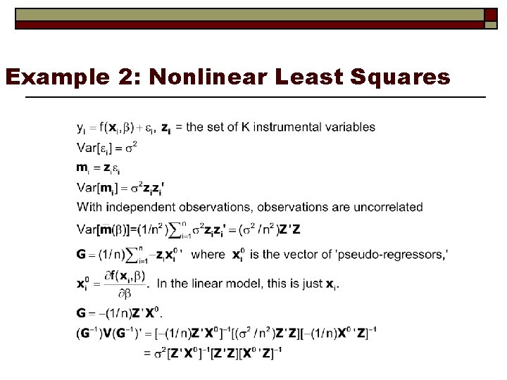 Example 2: Nonlinear Least Squares 