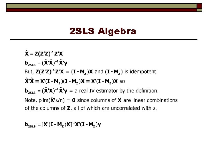 2 SLS Algebra 