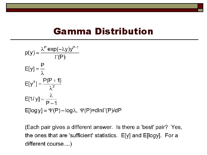 Gamma Distribution 