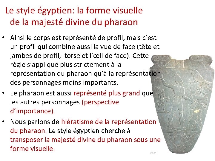 Le style égyptien: la forme visuelle de la majesté divine du pharaon • Ainsi