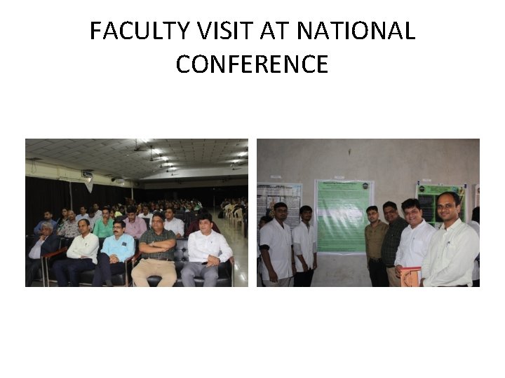 FACULTY VISIT AT NATIONAL CONFERENCE 