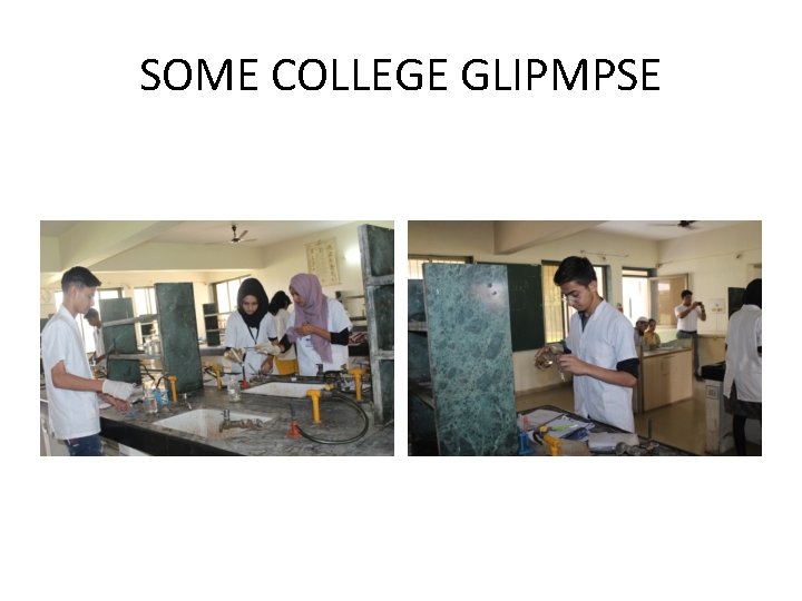 SOME COLLEGE GLIPMPSE 