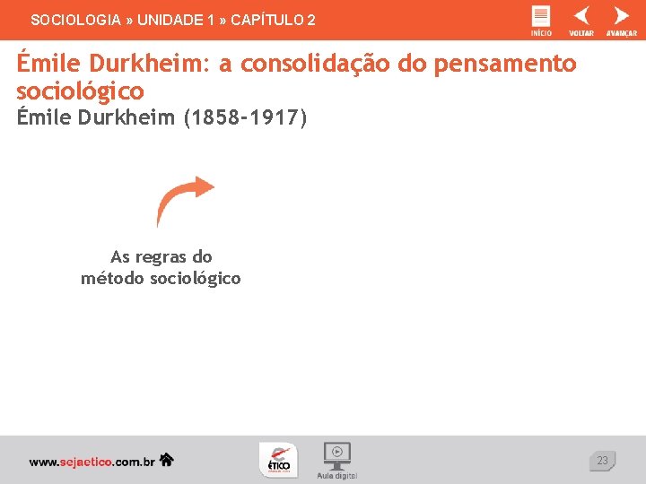SOCIOLOGIA » UNIDADE 1 » CAPÍTULO 2 Émile Durkheim: a consolidação do pensamento sociológico