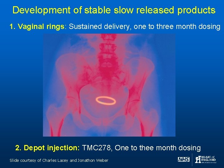 Development of stable slow released products 1. Vaginal rings: Sustained delivery, one to three