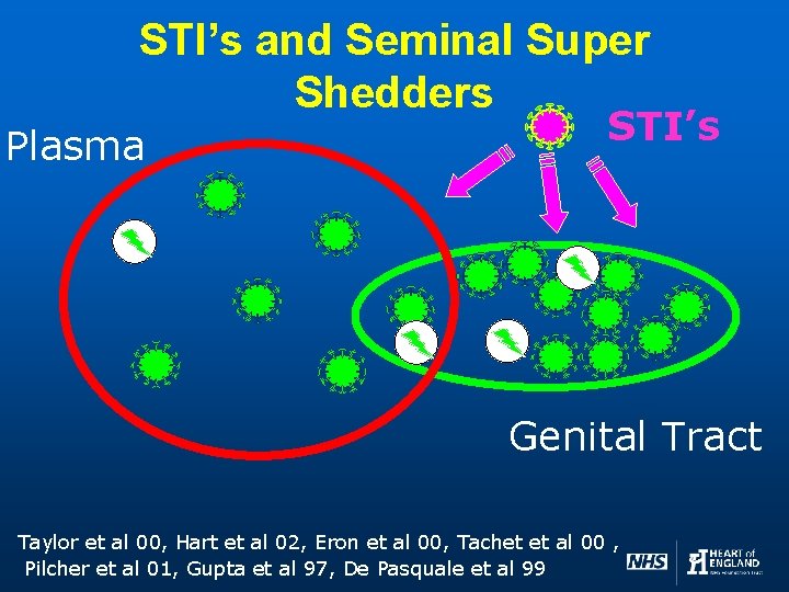 STI’s and Seminal Super Shedders Plasma STI’s Genital Tract Taylor et al 00, Hart