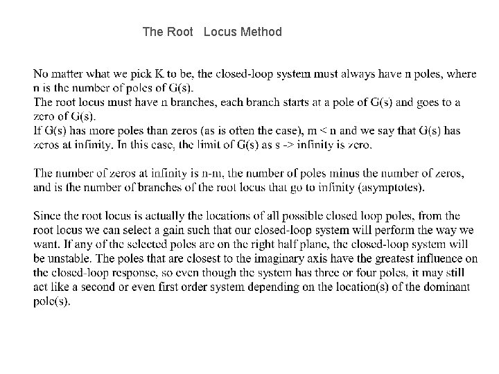 The Root Locus Method 