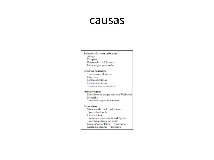 causas causas