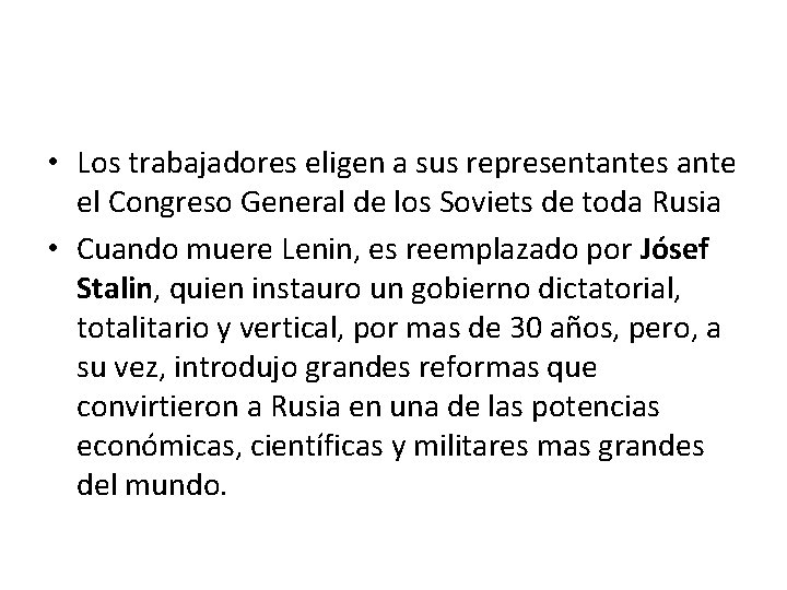 • Los trabajadores eligen a sus representantes ante el Congreso General de los • Los trabajadores eligen a sus representantes ante el Congreso General de los