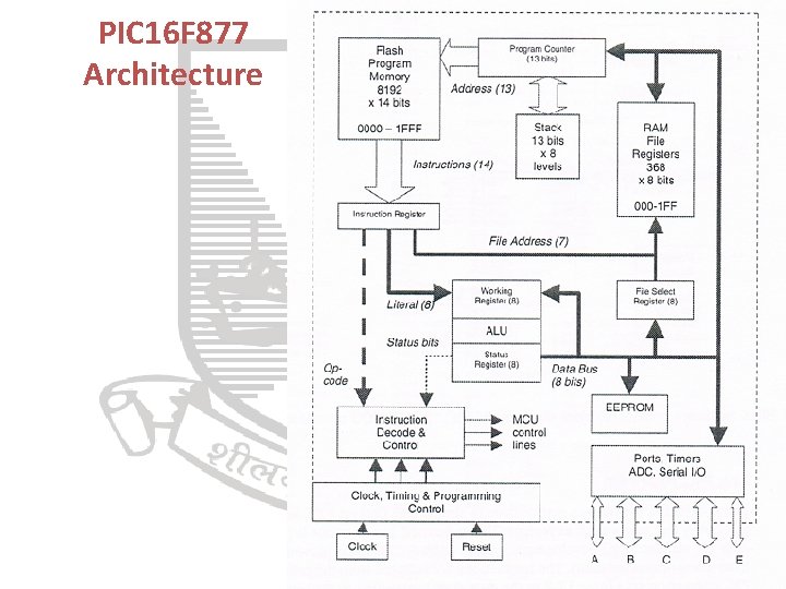  PIC 16 F 877 Architecture 