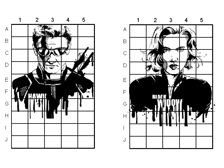 1 2 3 4 5 1 A A B B C C D D