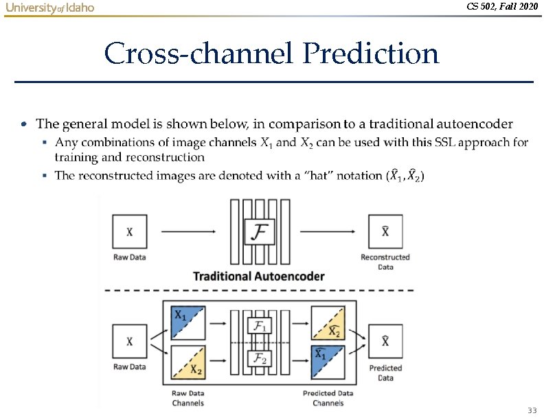 CS 502, Fall 2020 Cross-channel Prediction • 33 