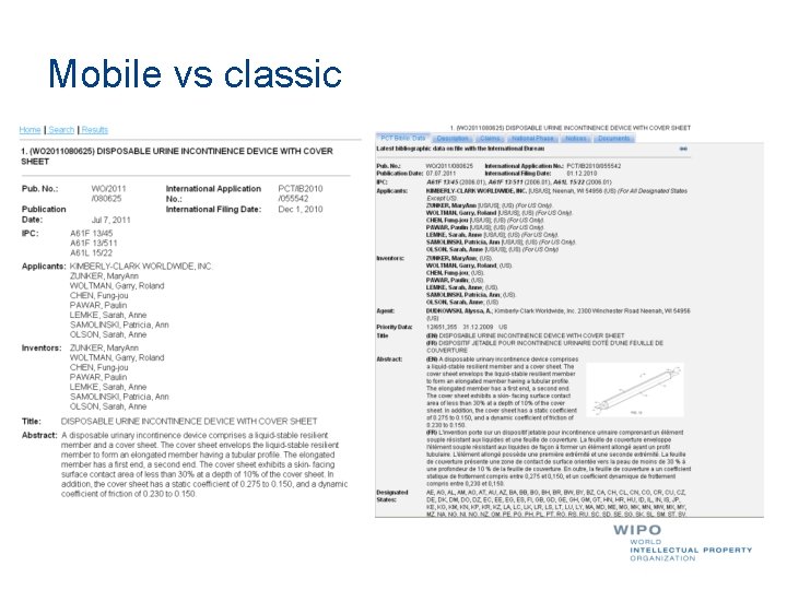 Mobile vs classic 