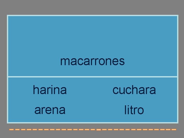 macarrones harina cuchara arena litro macarrones harina cuchara arena litro