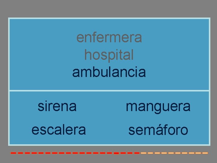 enfermera hospital ambulancia sirena manguera escalera semáforo enfermera hospital ambulancia sirena manguera escalera semáforo