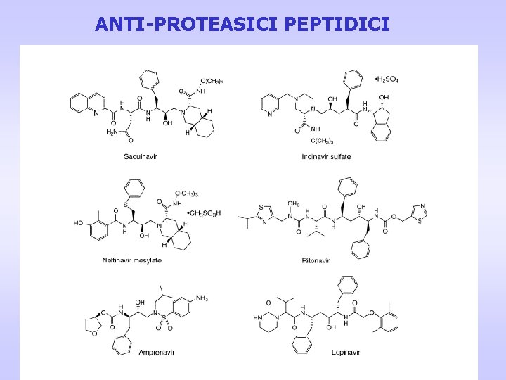 ANTI-PROTEASICI PEPTIDICI ANTI-PROTEASICI PEPTIDICI