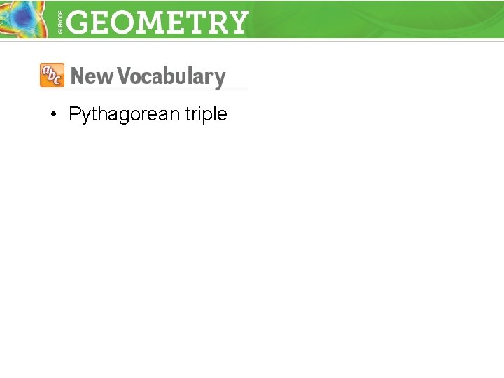  • Pythagorean triple 