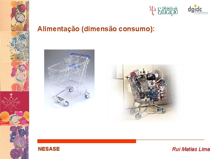 Alimentação (dimensão consumo): NESASE Rui Matias Lima 