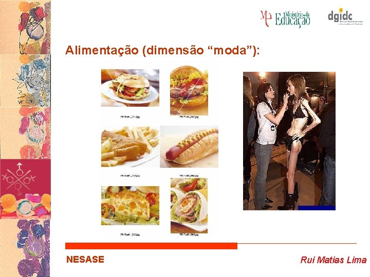 Alimentação (dimensão “moda”): NESASE Rui Matias Lima 