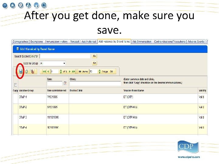 After you get done, make sure you save. 