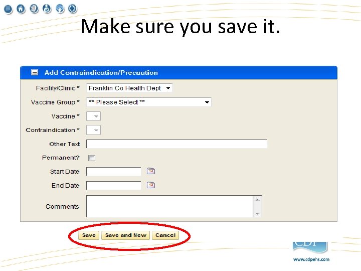 Make sure you save it. 