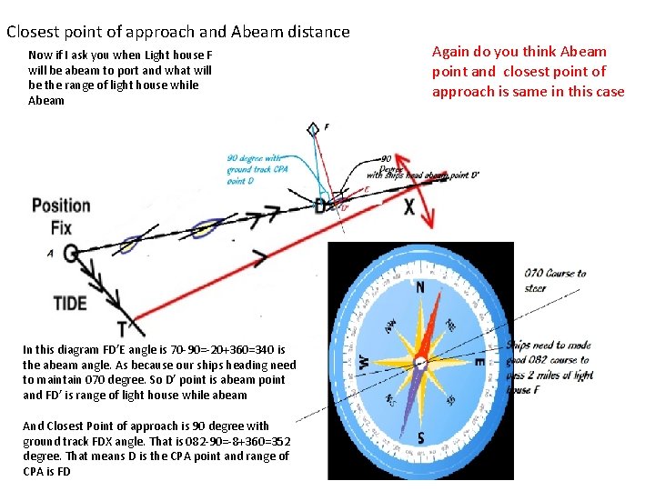 Closest point of approach and Abeam distance Now if I ask you when Light