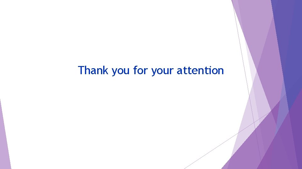 Thank you for your attention 