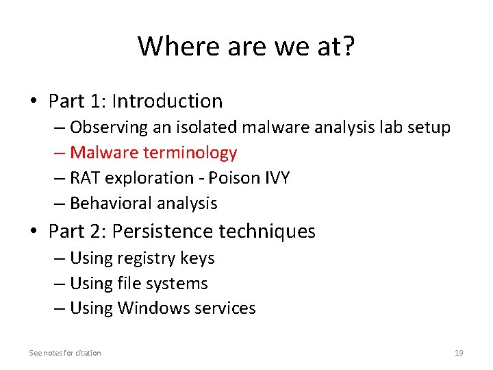 Malware Dynamic Analysis Part 1 Veronica Kovah Vkovah