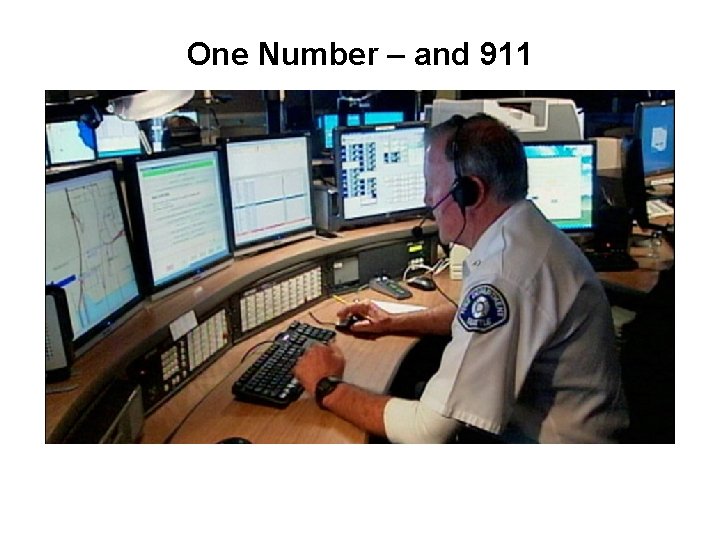 One Number – and 911 