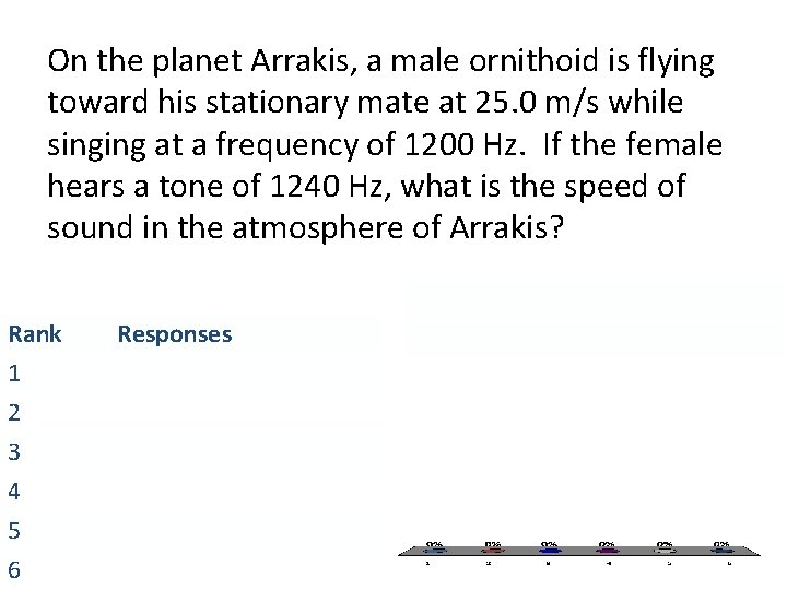 On the planet Arrakis, a male ornithoid is flying toward his stationary mate at