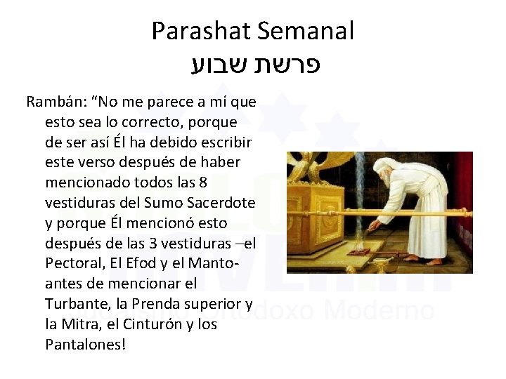Parashat Semanal פרשת שבוע Rambán: “No me parece a mí que esto sea lo Parashat Semanal פרשת שבוע Rambán: “No me parece a mí que esto sea lo