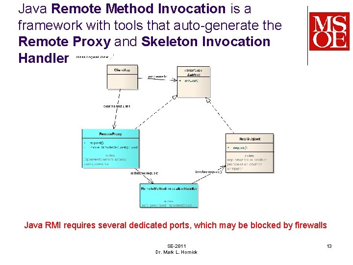 Java Remote Method Invocation is a framework with tools that auto-generate the Remote Proxy