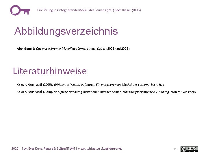 Einführung ins Integrierende Modell des Lernens (IML) nach Kaiser (2005) Abbildungsverzeichnis Abbildung 1: Das