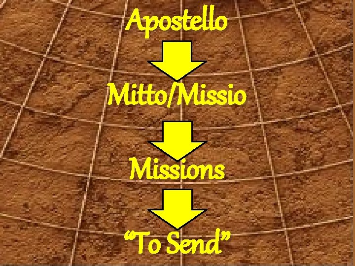 Apostello Mitto/Missions “To Send” 