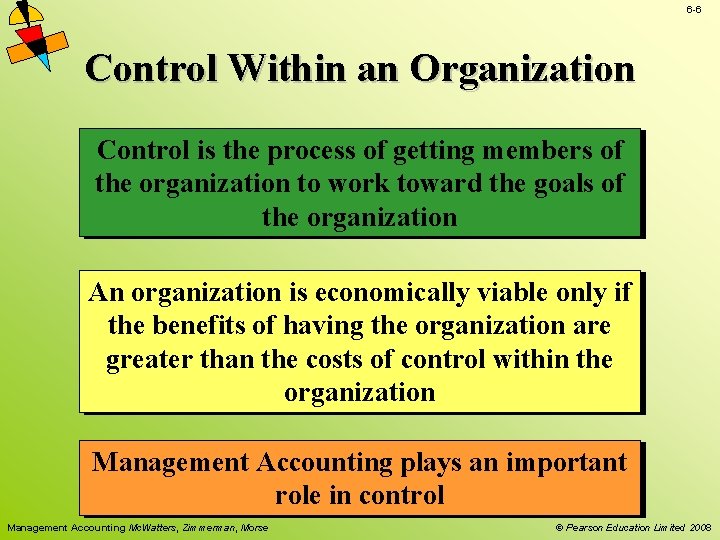 6 -6 Control Within an Organization Control is the process of getting members of