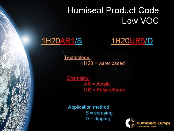 Humiseal Product Code Low VOC 1 H 20 AR 1/S 1 H 20 UR