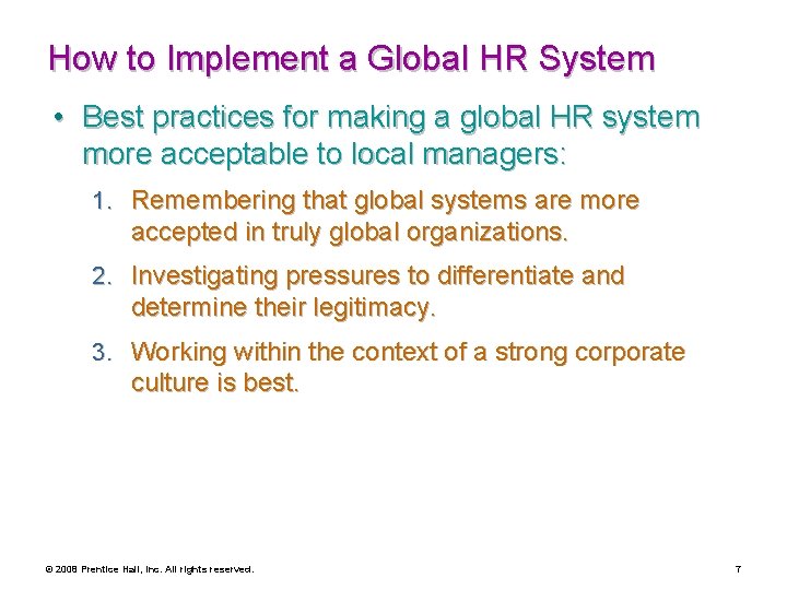 How to Implement a Global HR System • Best practices for making a global