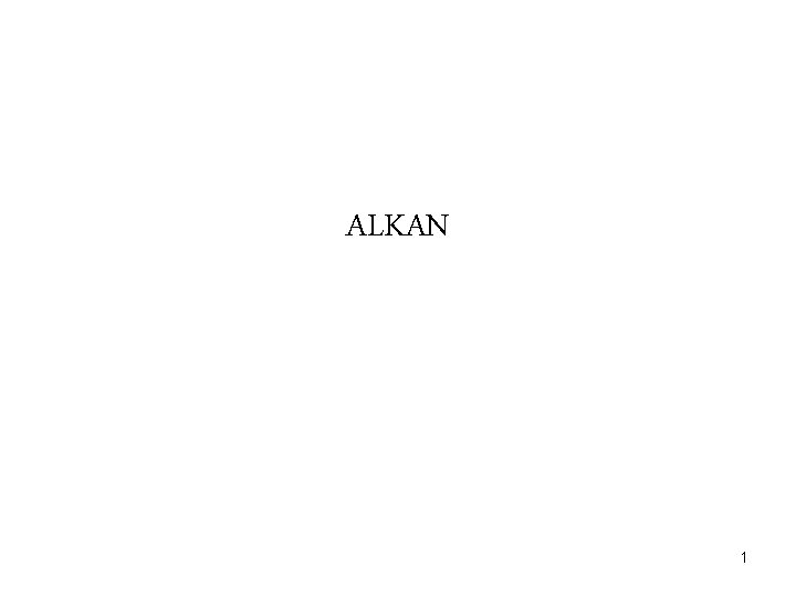 ALKAN 1 